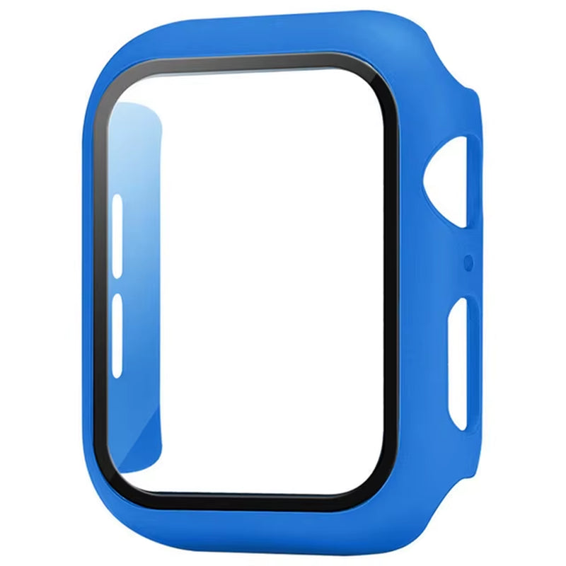 Glass+Cover for Apple Watch Case 9 8 7 6 SE 5 Iwatch Accessorie Screen Protector Apple Watch Serie 44Mm 40Mm 41Mm 45Mm 42Mm 38Mm